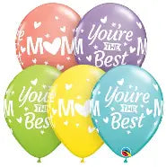 Qualatex 11'' Sorbet Love You Mum latex print balloons (50ct)