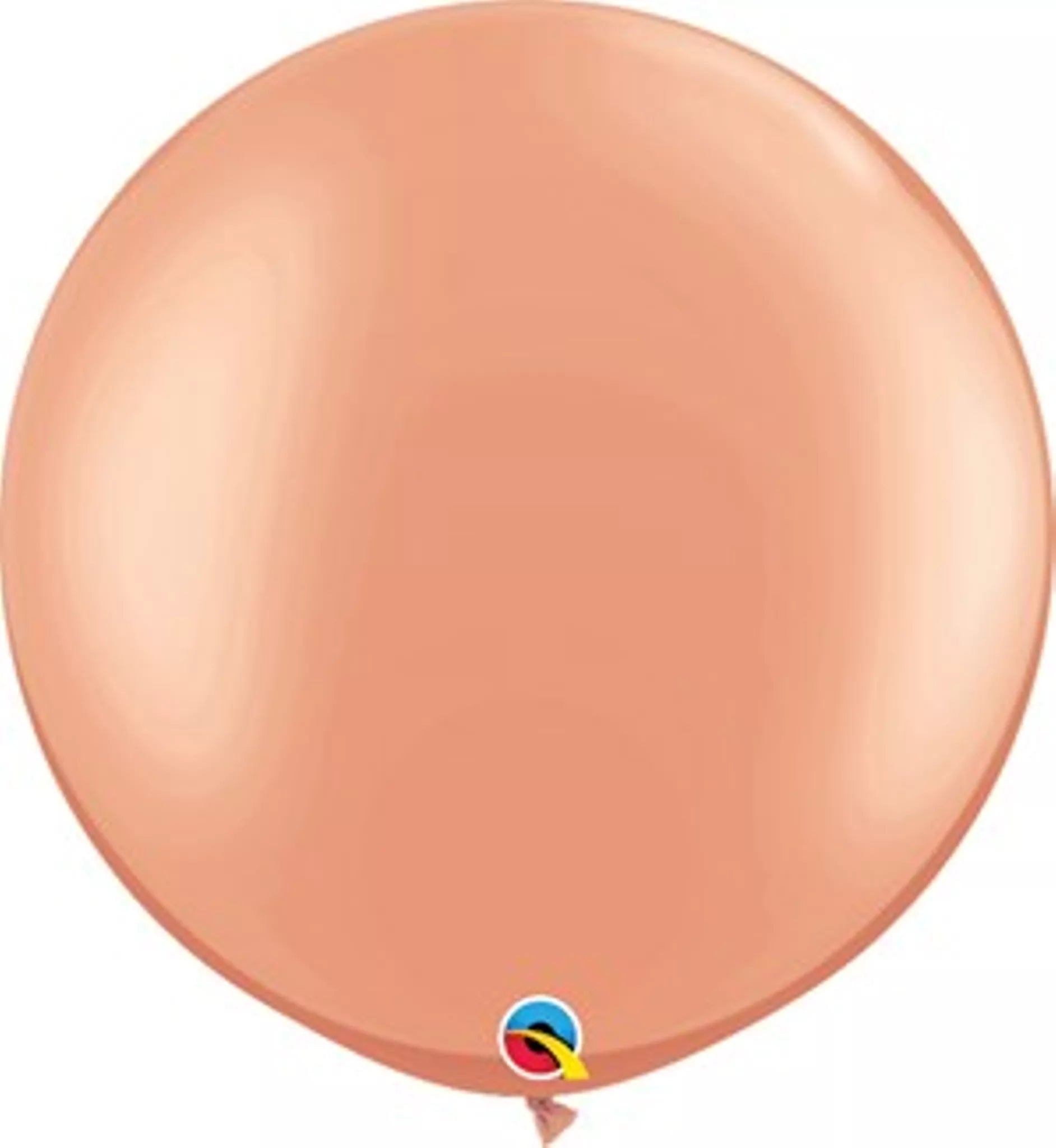 Qualatex 30" Metallic Rose Gold latex balloons (2)