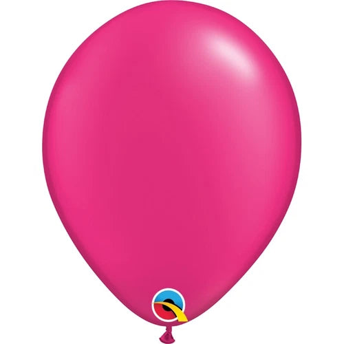 Qualatex 5'' Pearl Magenta latex balloons 100ct