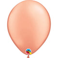 Qualatex 11'' Metallic Rose gold Latex balloon (25)