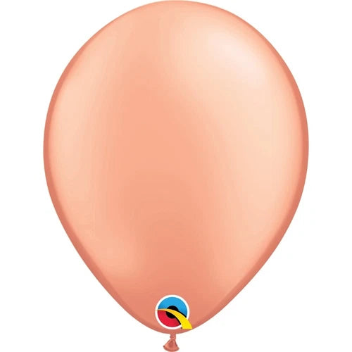 Qualatex 11'' Metallic Rose gold Latex balloon (25)