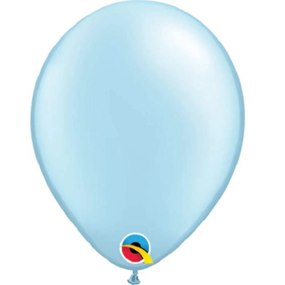 Qualatex 16'' Pearl Light Blue Latex Balloons (50)