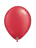 Qualatex 16'' Pearl Ruby Red Latex Balloons (50)