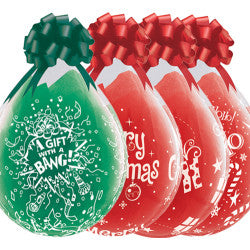 Qualatex 18'' Merry Christmas Diamond Clear Stuffing balloon (25)