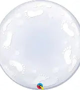 Qualatex 24'' Deco Bubble Baby footprint