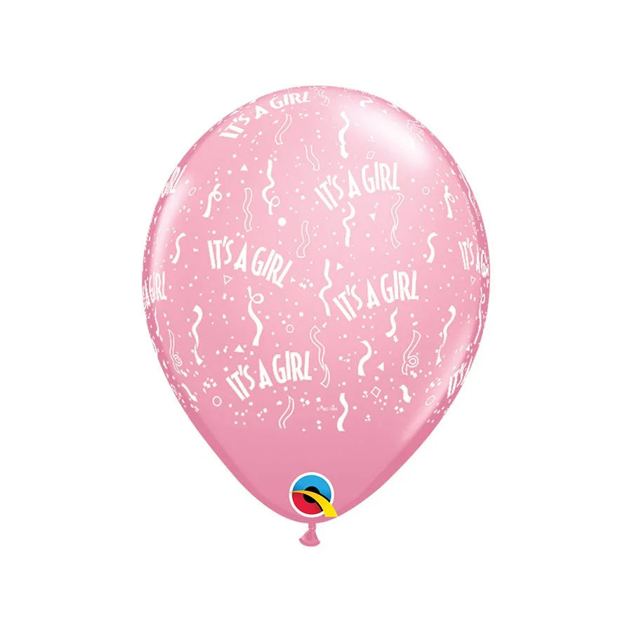 Qualatex 11'' Its A Girl Print latex balloons (50)