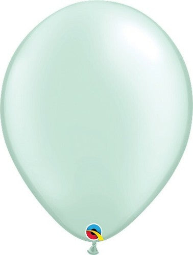 Qualatex 16'' Pearl Mint Green latex balloons (50)