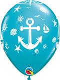 Qualatex 11'' Nautical print latex balloons (25)