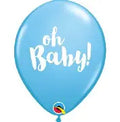 Qualatex 11'' Oh Baby blue print latex balloons (25)