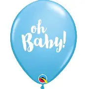 Qualatex 11'' Oh Baby blue print latex balloons (25)