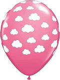 Qualatex 11'' Pink cloud print balloon (25)